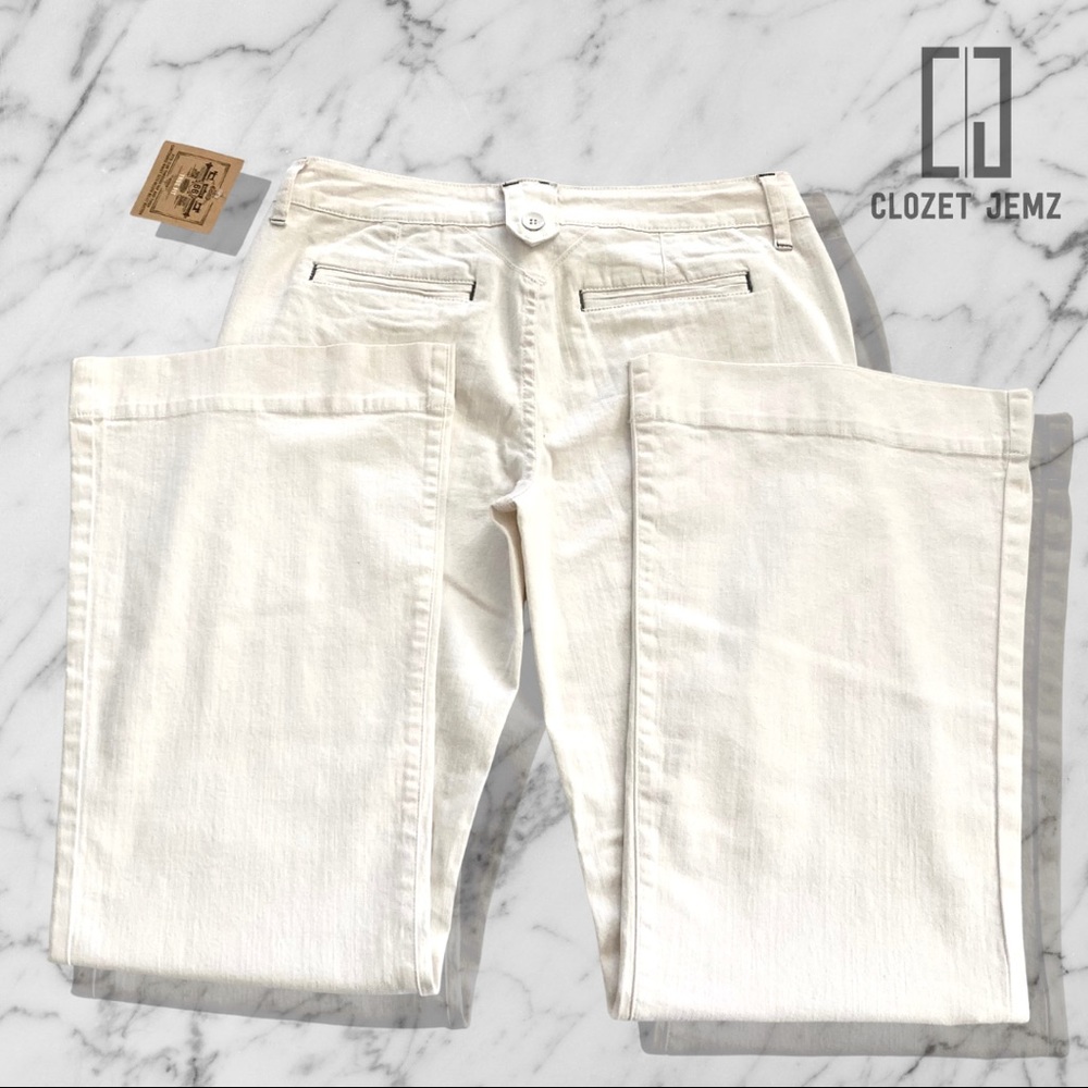 9/10 Route 66 True Fit Flare White Jeans NWT